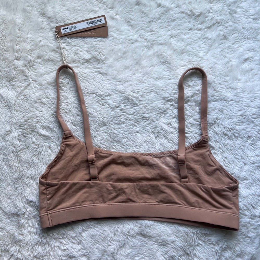 Skims Fits Everybody Scoop Bralette Ochre Brown BR-SCN-2025 Womens Small NWT